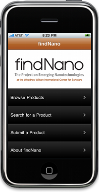 findNano - Nanotechnology Consumer Products Inventory